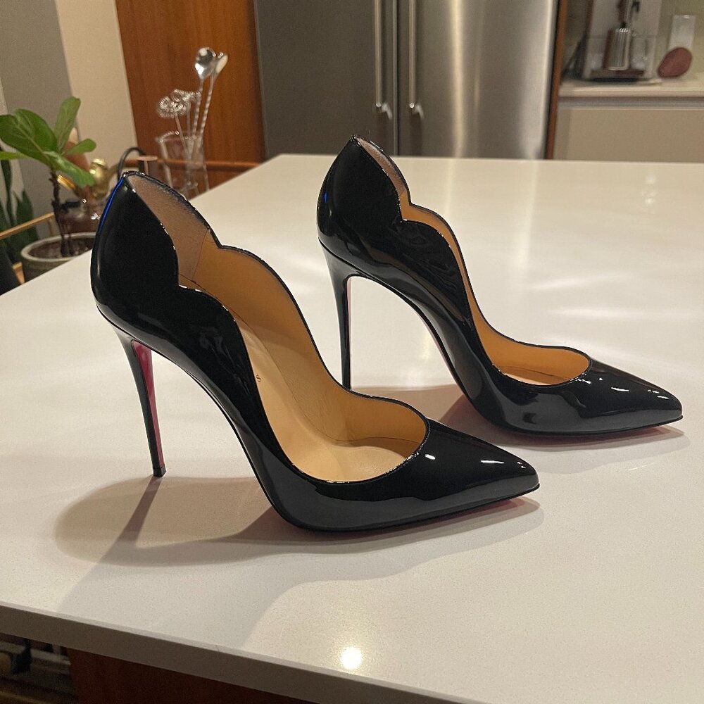 Christian Louboutin Black Patent Pumps